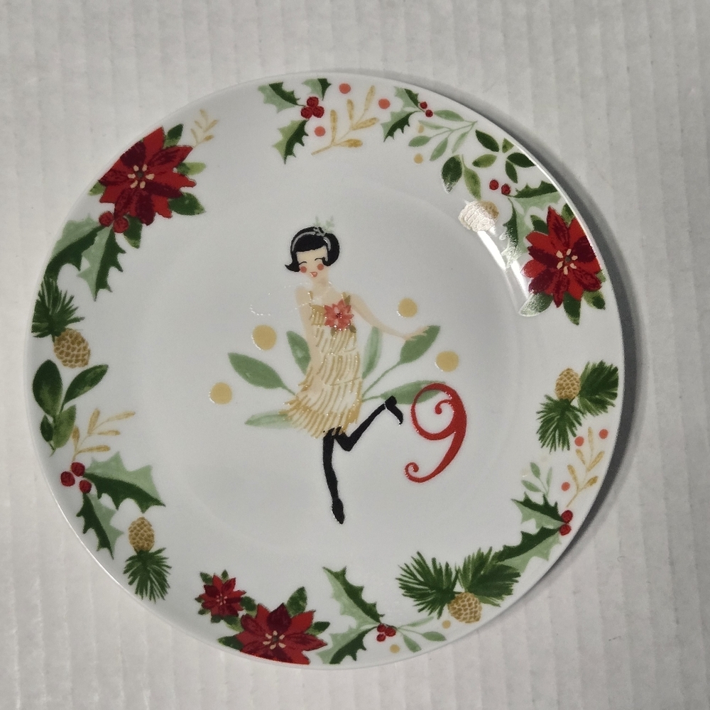World Market Day 9 of the 12 Days of Christmas Holiday Plate Replacement Piece